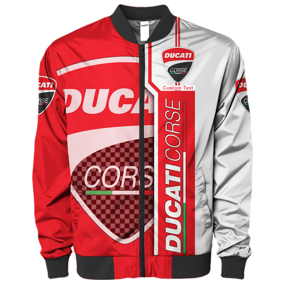 Ducati Corse 3D Apparel Zip Hoodie,Pant,Polo, Button Hawaii Shirt Personalized