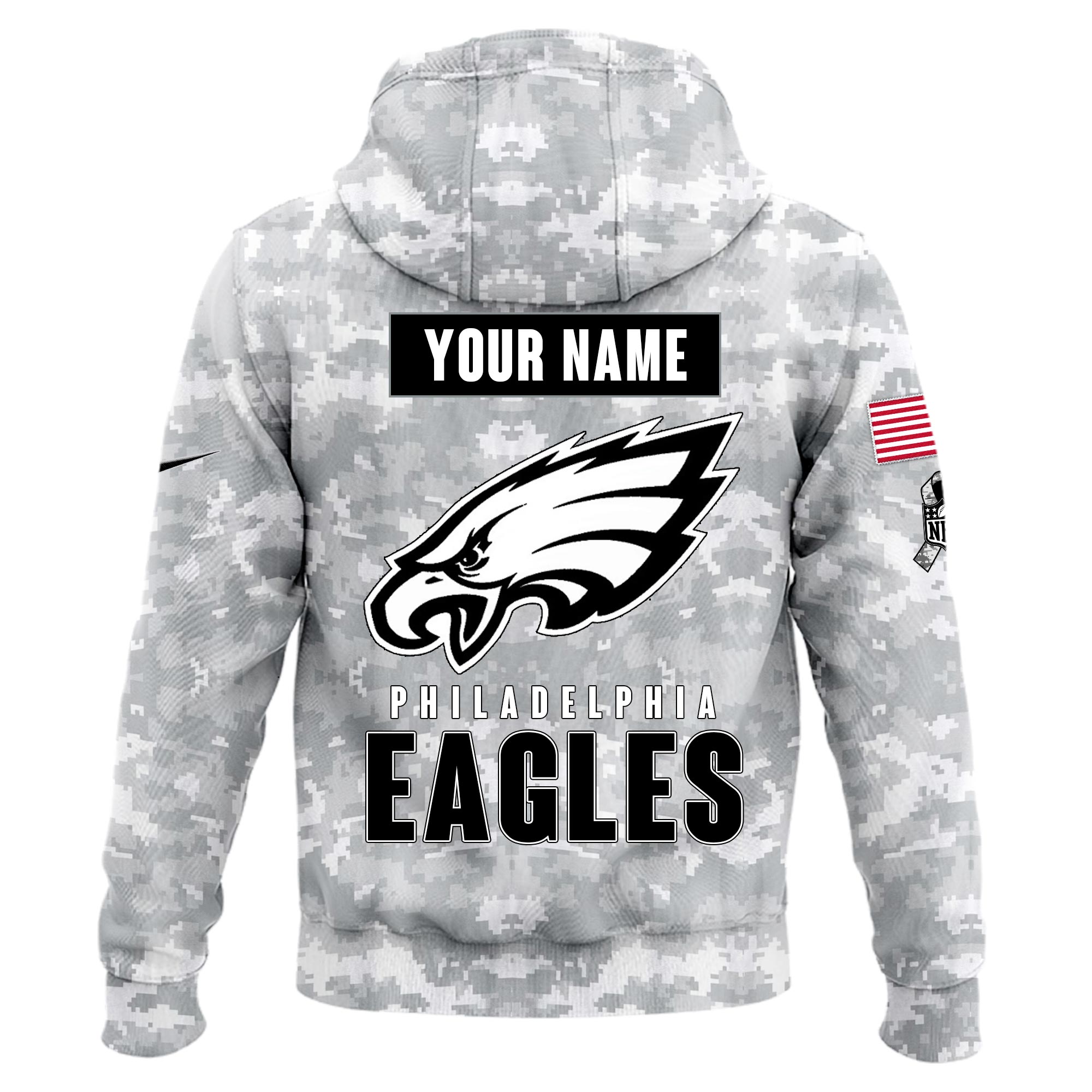 Eagles Hoodie Camo Salute to Service Club
