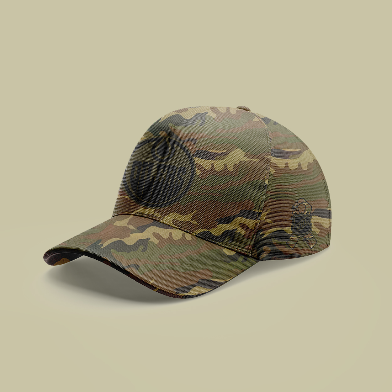 Edmonton Oilers Camo Salute to Service Club Fleece Pullover Hoodie