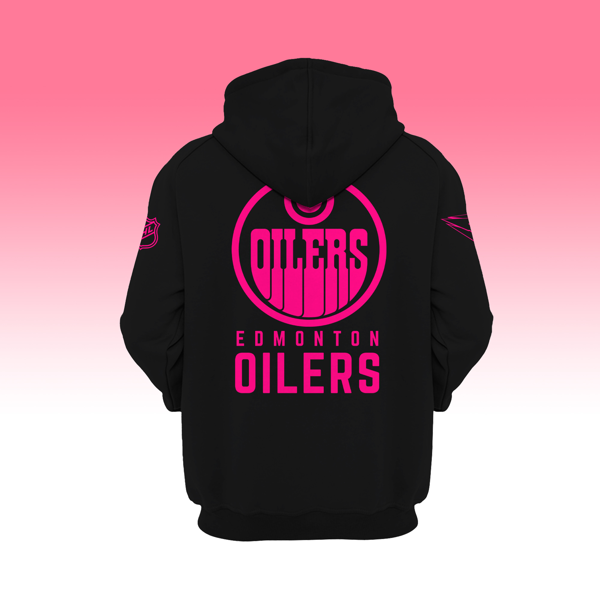 Edmonton Oilers NHL Breast Cancer Awareness Month Pullover Hoodie