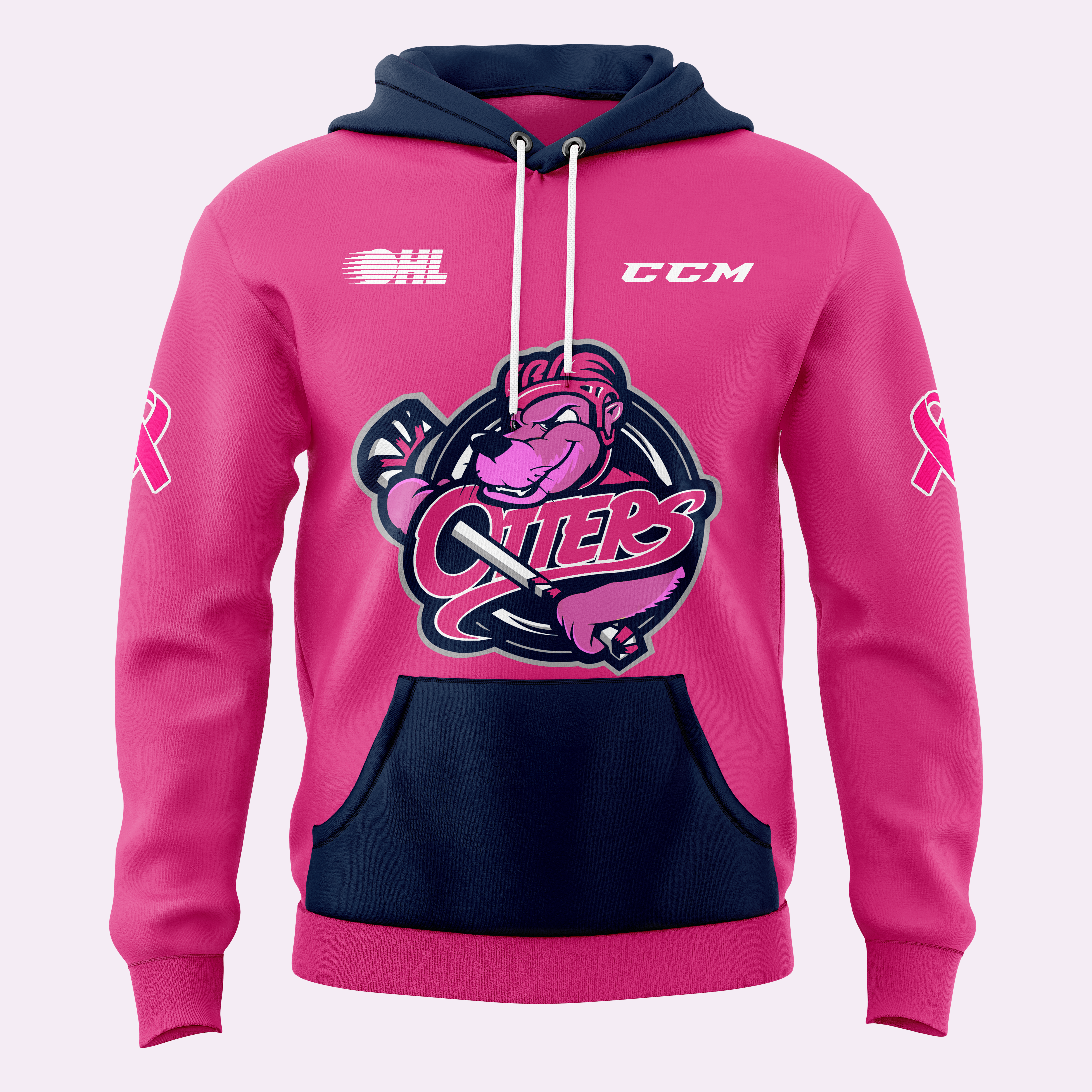 Erie Otters x Pink in the Rink Night Pullover Hoodie