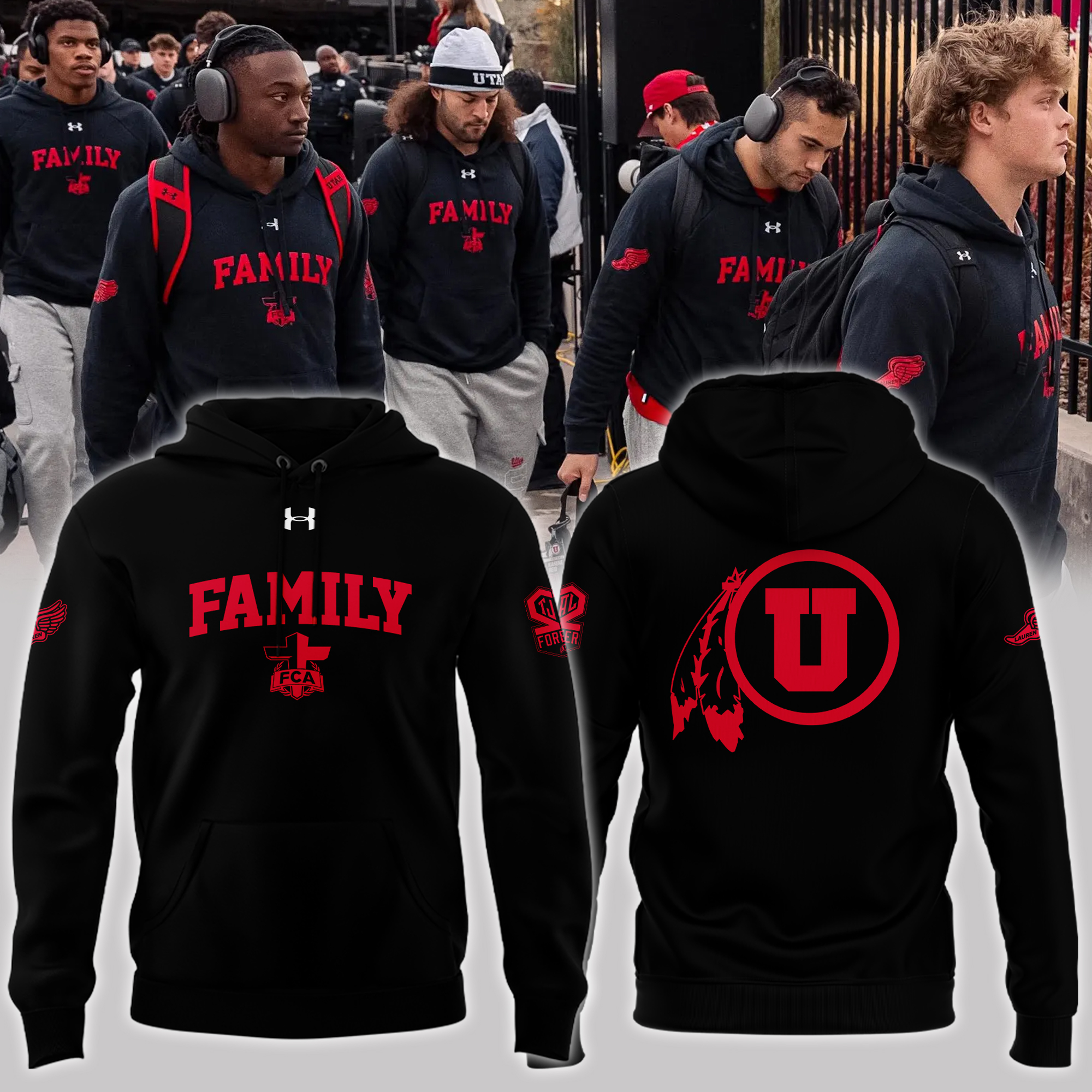 Family Forever Utah Football Hoodie