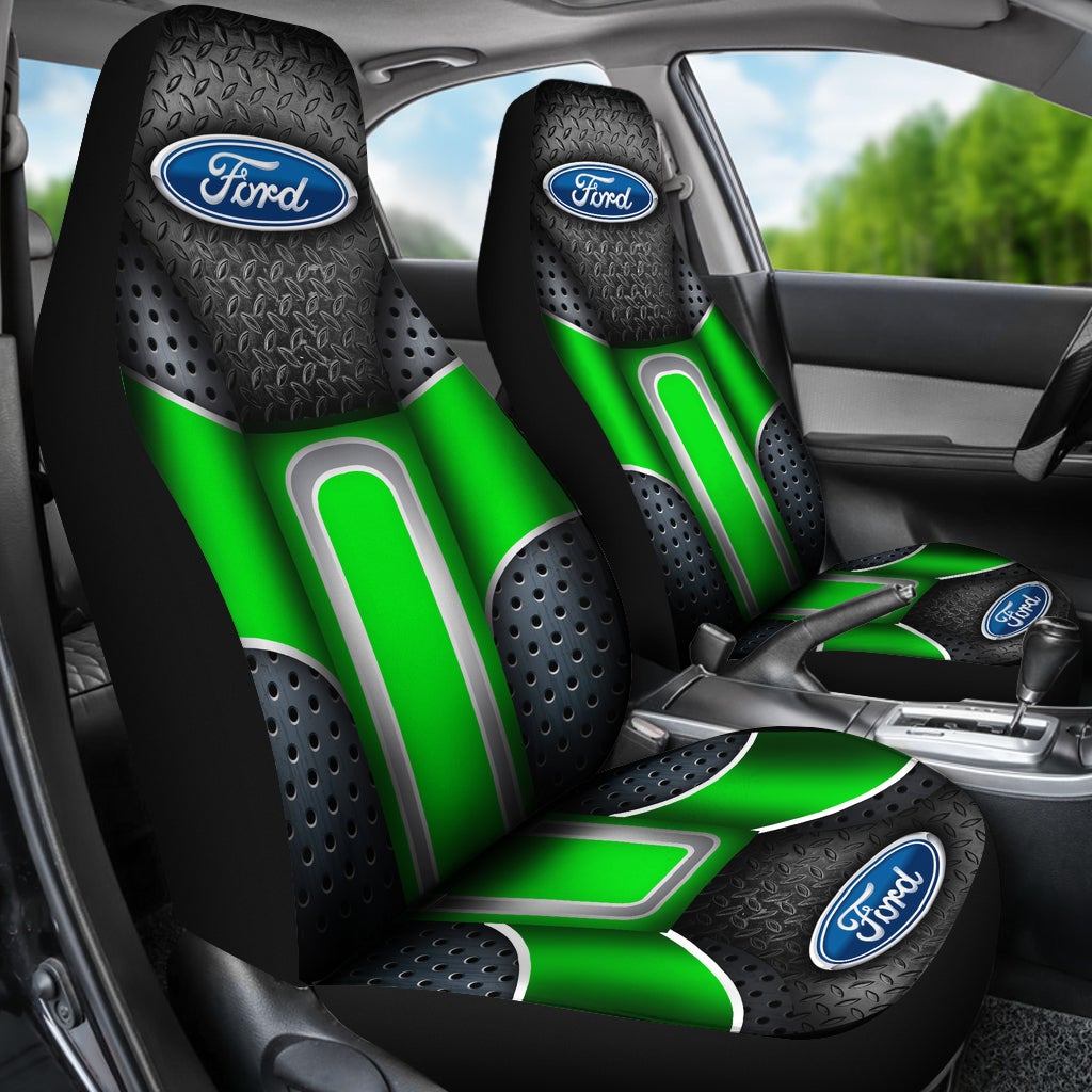 Ford 2 Front Seat Covers Green