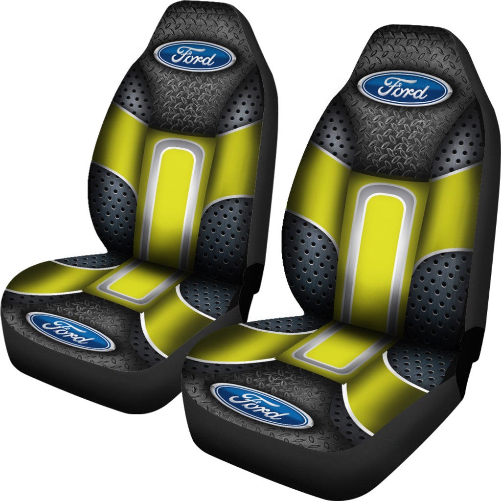 Ford 2 Front Seat Covers Yellow