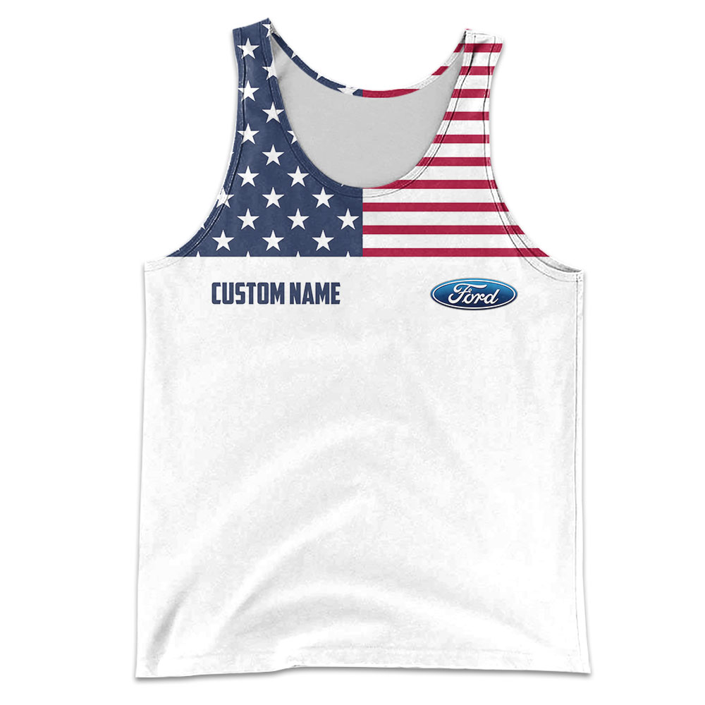Ford Motor Company US Flag Full Printing T-Shirt, Hoodie, Zip, Polo, Hawaiian Shirt