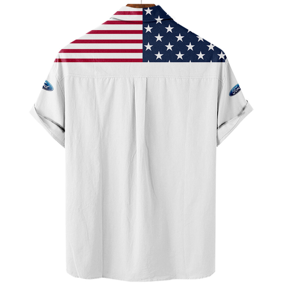 Ford Motor Company US Flag Full Printing T-Shirt, Hoodie, Zip, Polo, Hawaiian Shirt