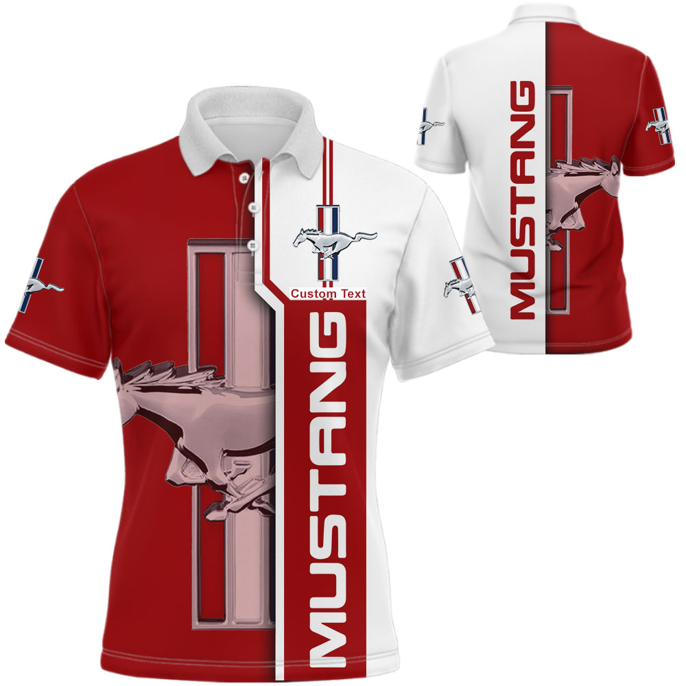 Ford Mustang 3D Apparel Zip Hoodie,Pant,Polo, Button Hawaii Shirt Personalized