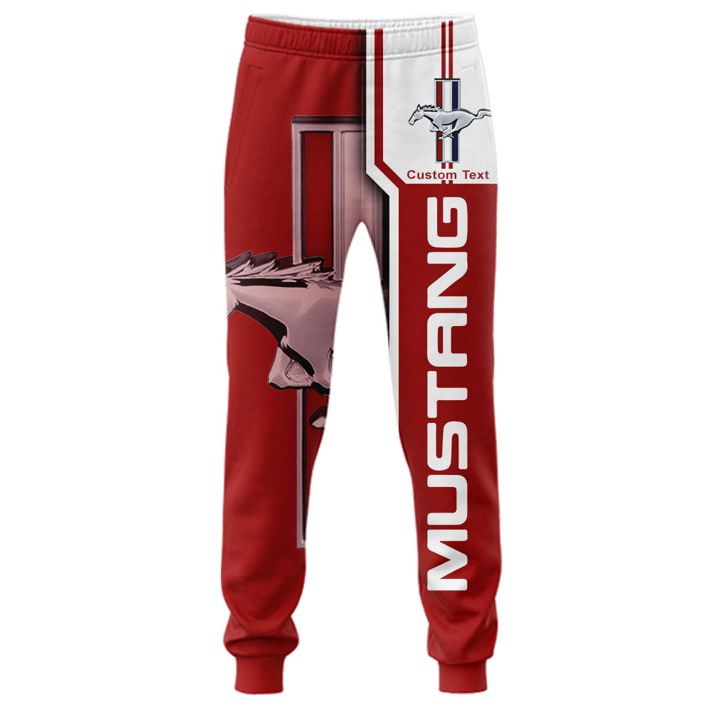 Ford Mustang 3D Apparel Zip Hoodie,Pant,Polo, Button Hawaii Shirt Personalized