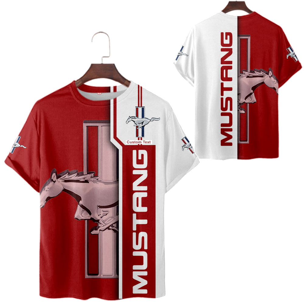 Ford Mustang 3D Apparel Zip Hoodie,Pant,Polo, Button Hawaii Shirt Personalized