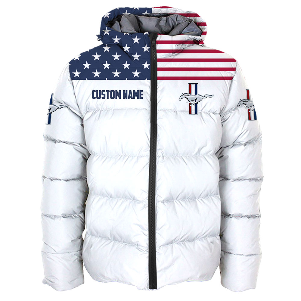 Ford Mustang US Flag Full Printing T-Shirt, Hoodie, Zip, Polo, Hawaiian Shirt