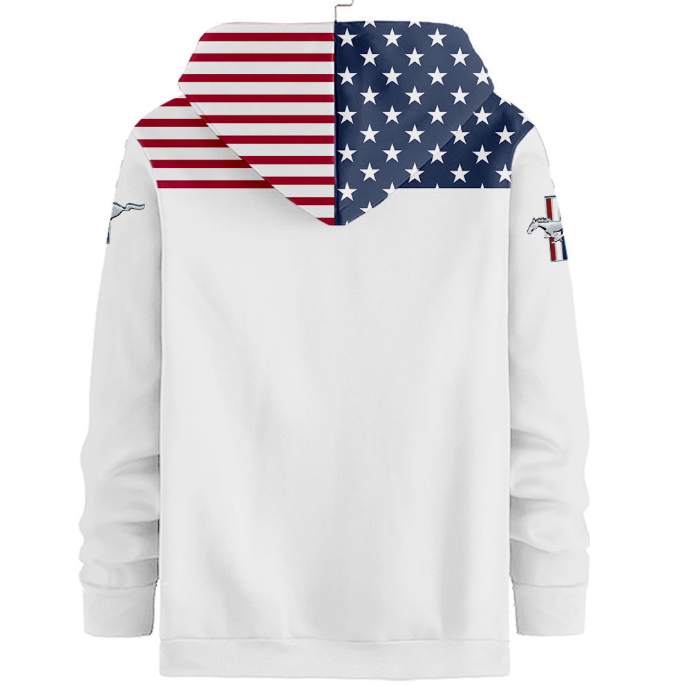 Ford Mustang US Flag Full Printing T-Shirt, Hoodie, Zip, Polo, Hawaiian Shirt