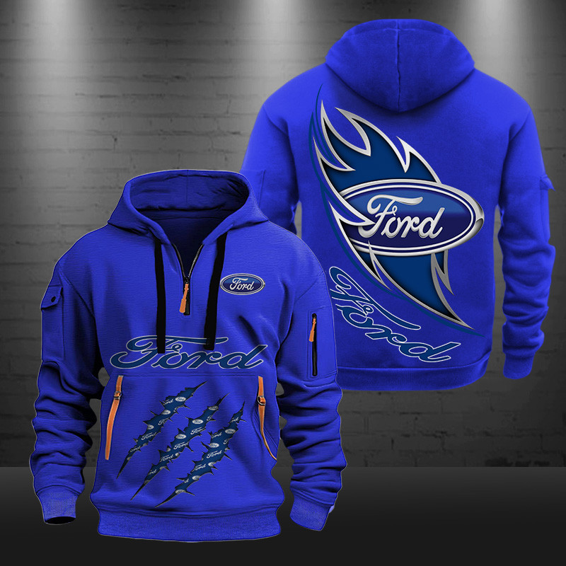 Ford New Zip Hoodie 0441 Multicolor