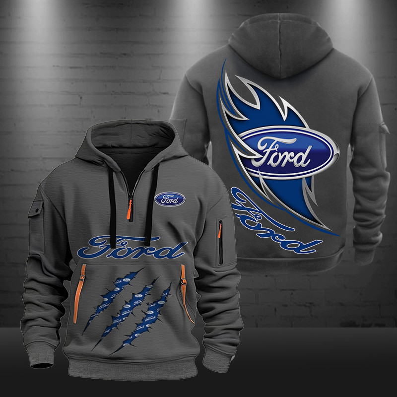 Ford New Zip Hoodie 0441 Multicolor