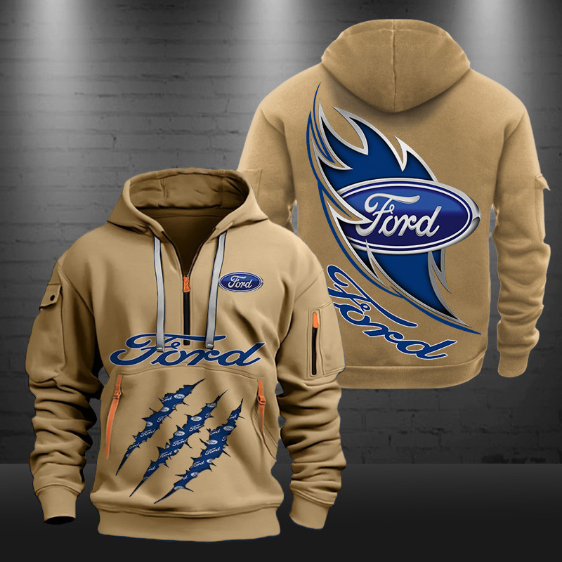 Ford New Zip Hoodie 0441 Multicolor