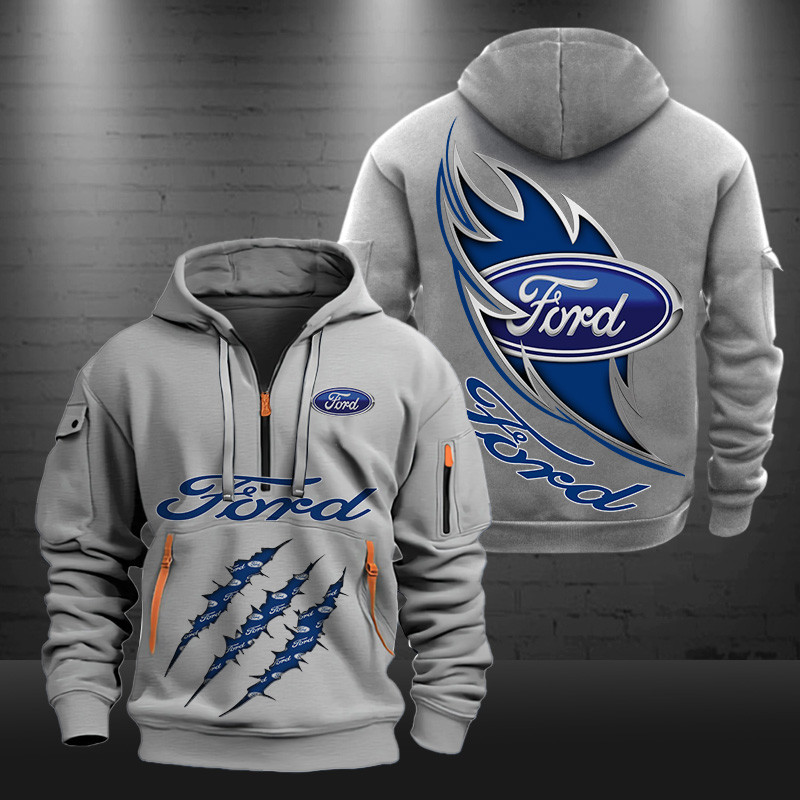 Ford New Zip Hoodie 0441 Multicolor