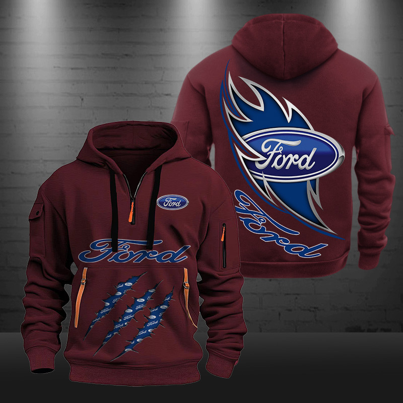 Ford New Zip Hoodie 0441 Multicolor