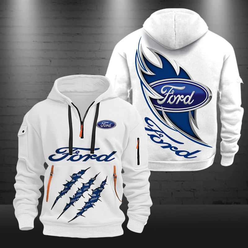 Ford New Zip Hoodie 0441 Multicolor