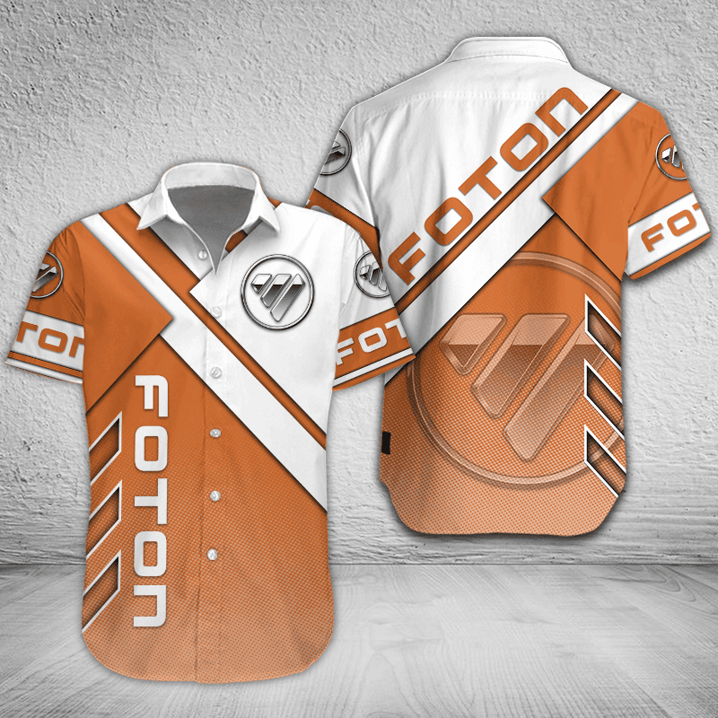 Foton Button Shirt Custom Name, Multicolor