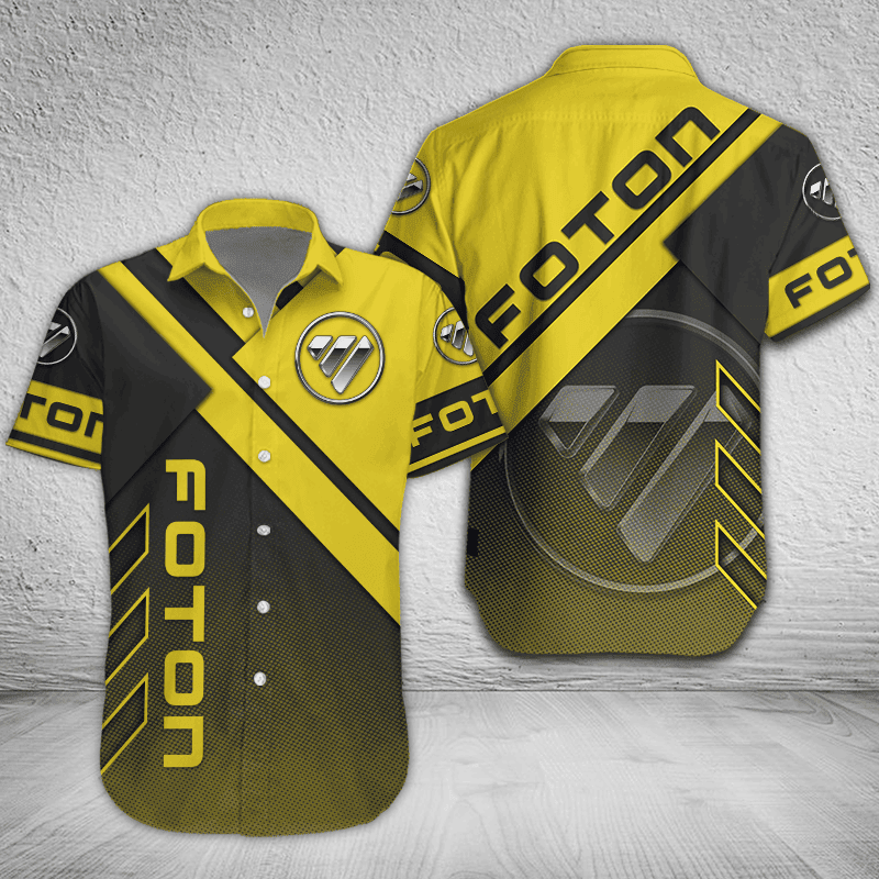 Foton Button Shirt Custom Name, Multicolor