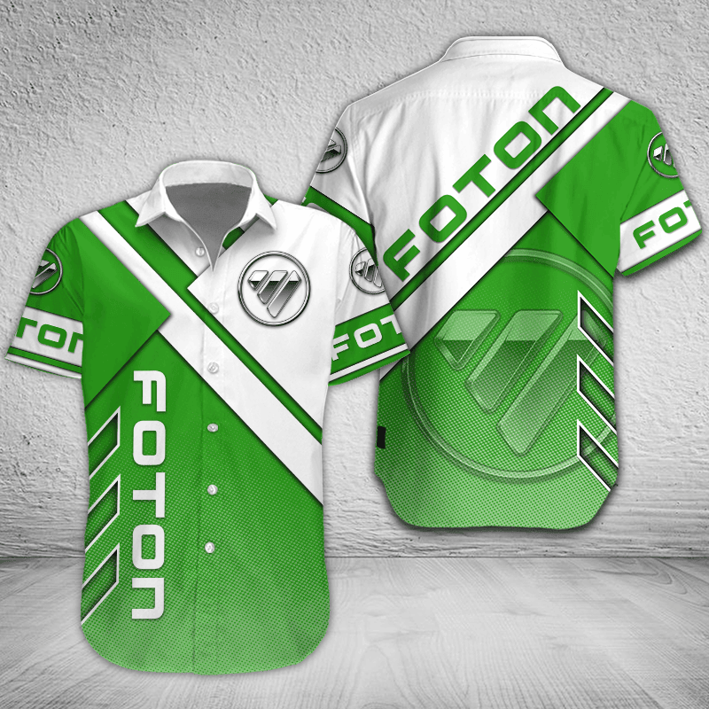 Foton Button Shirt Custom Name, Multicolor