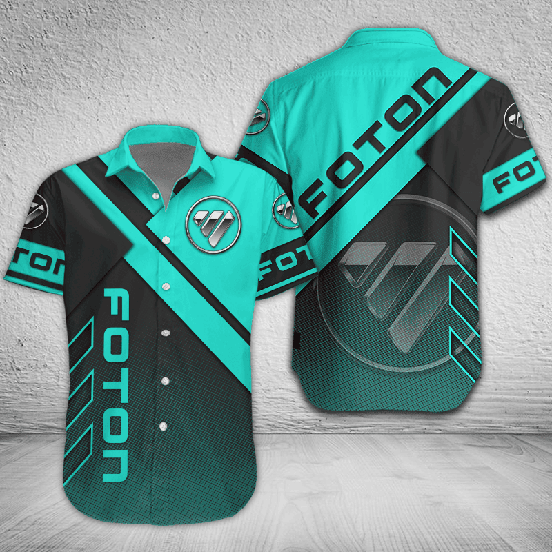 Foton Button Shirt Custom Name, Multicolor