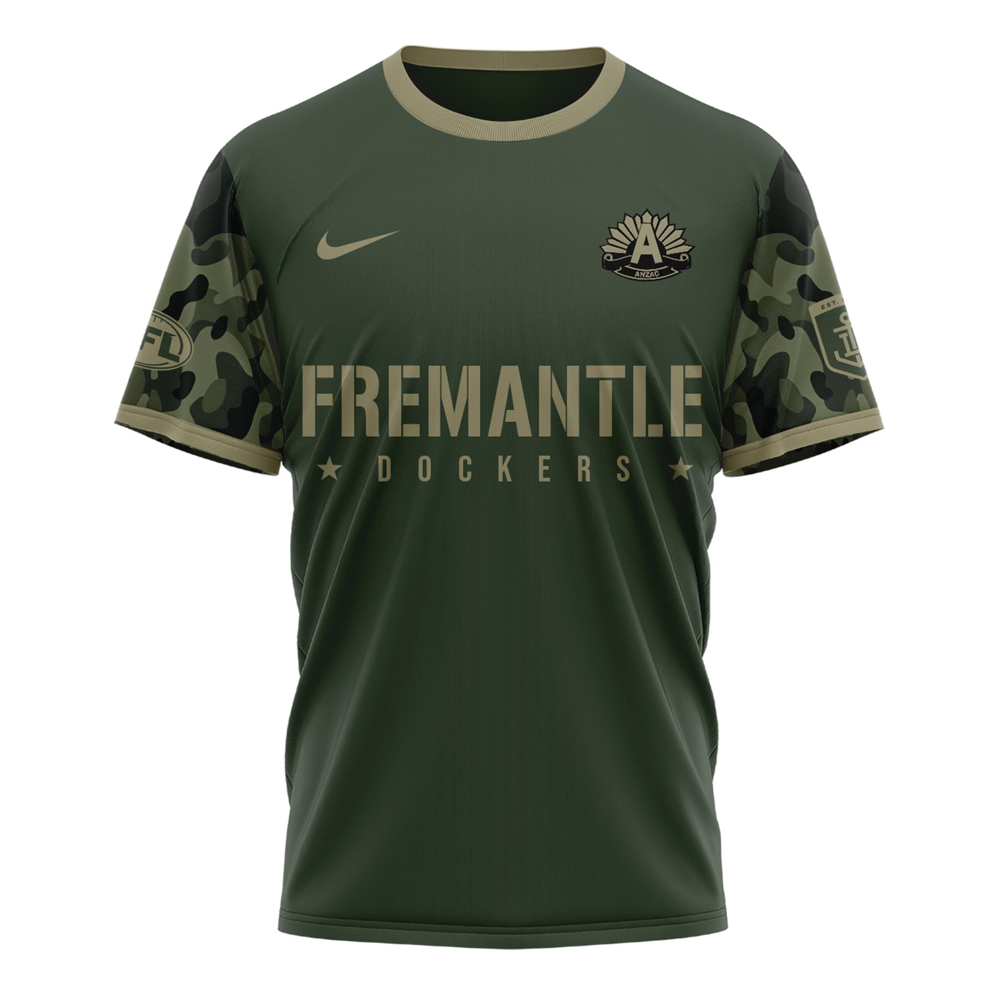 Fremantle Dockers AFL x Anzac Day Tshirt 2025