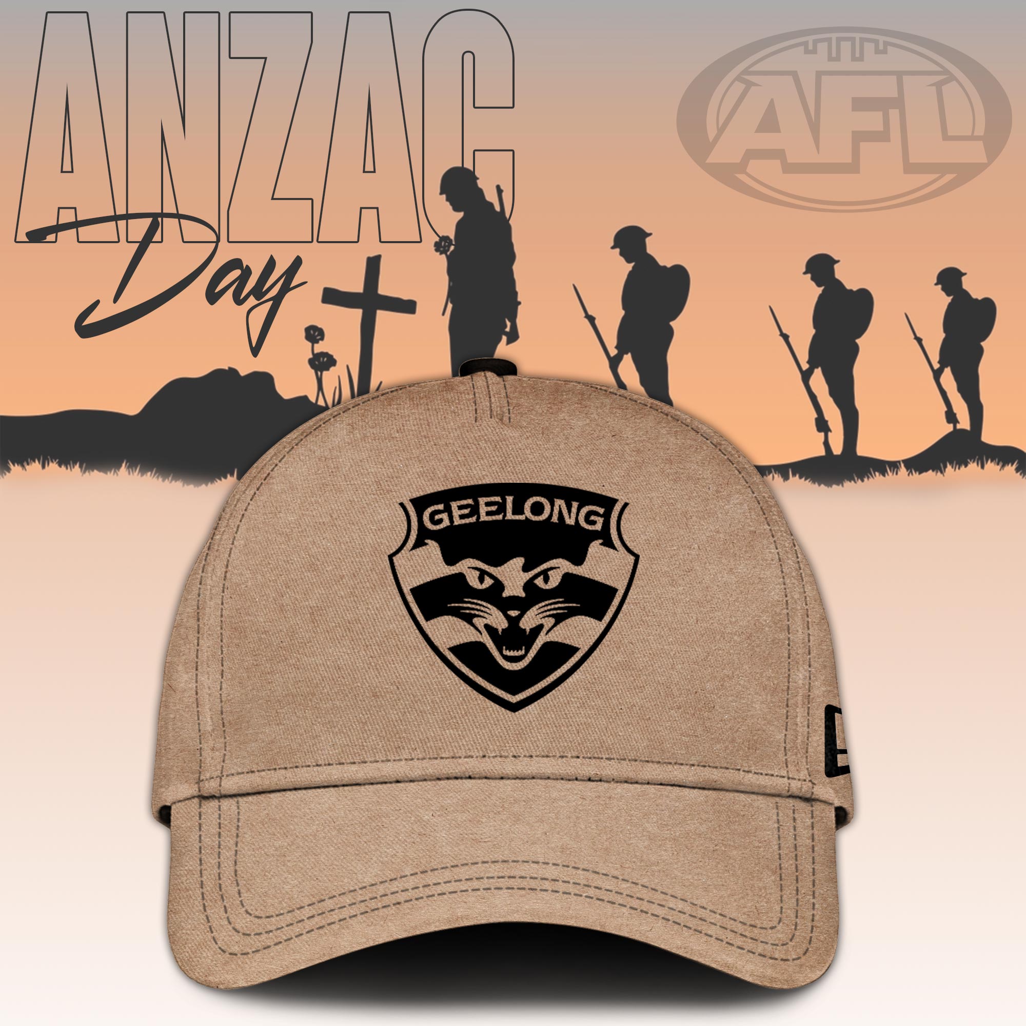 Geelong Cats AFL ANZAC Day New Hoodie