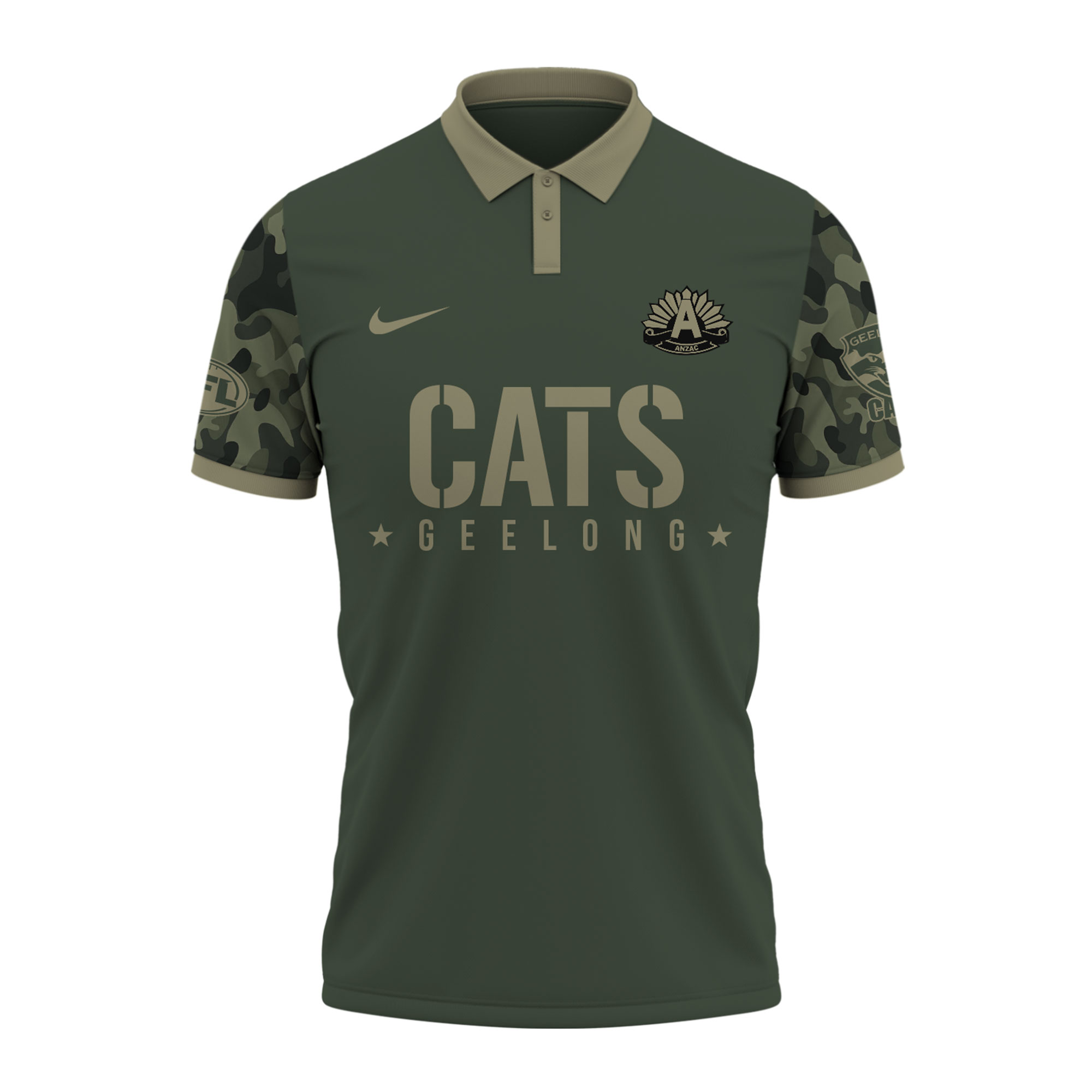 Geelong Cats AFL x Anzac Day Polo 2025