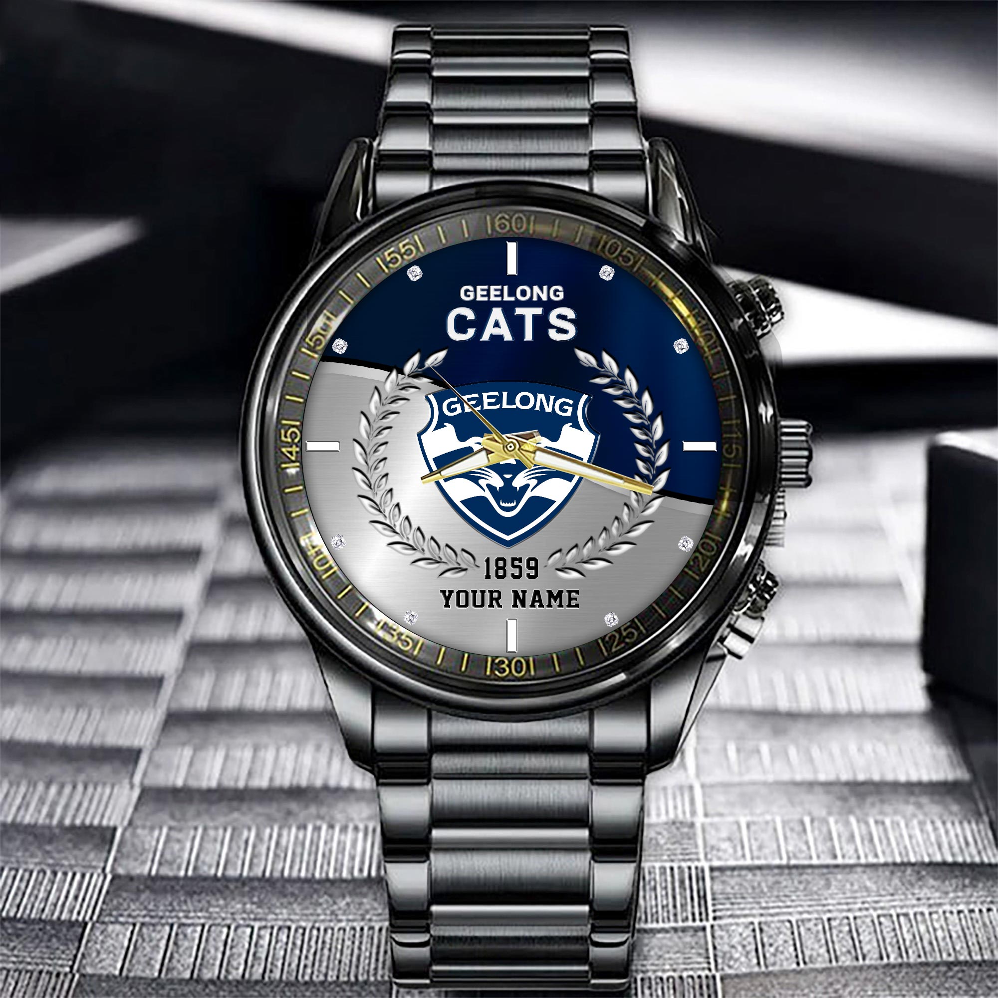 Geelong Cats Watch Fashion Design Custom Name