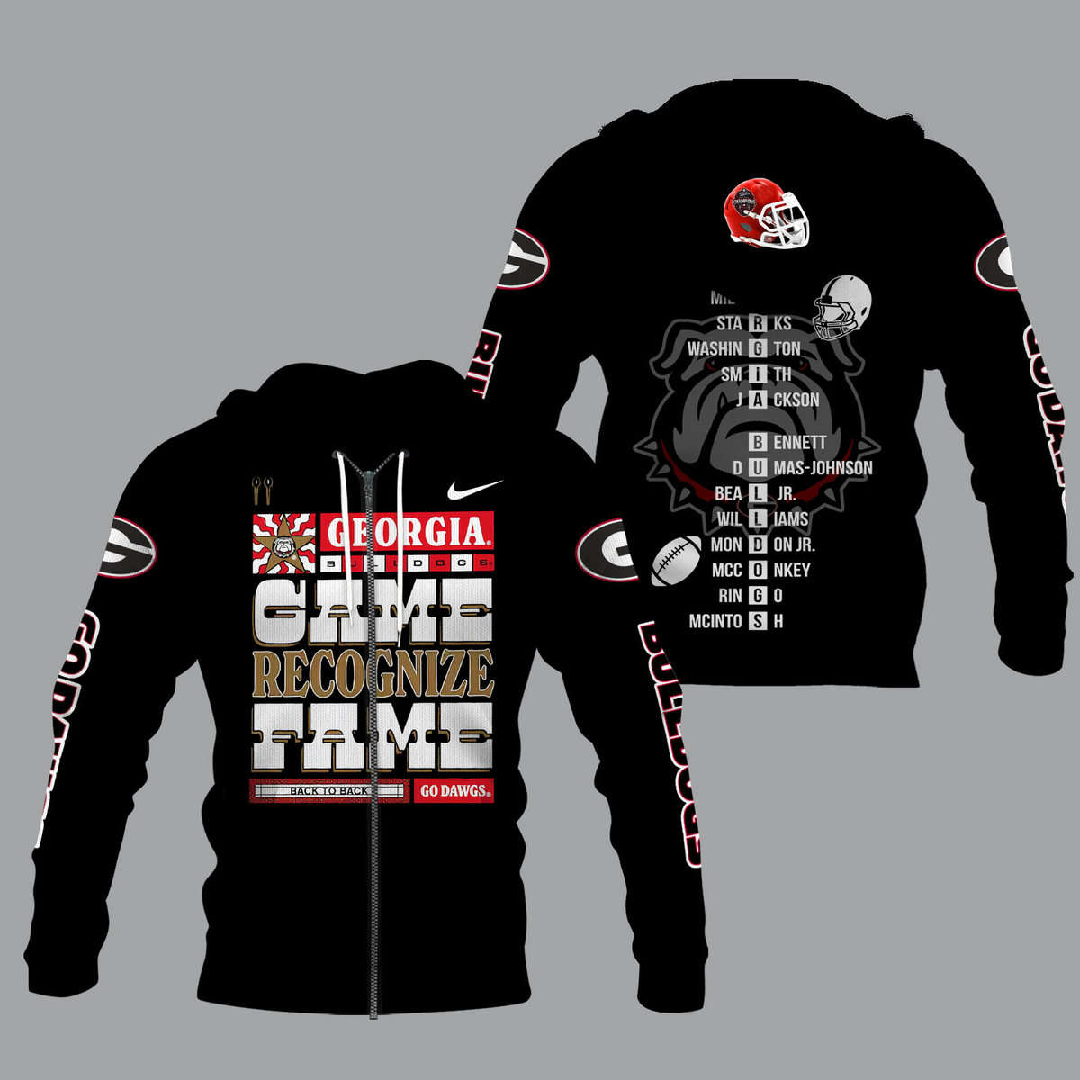 Georgia Bulldogs 2022 National Champions Black Shirts - v4