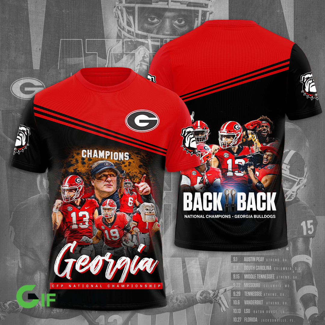 Georgia Bulldogs 2022 National Champions Shirts - v19