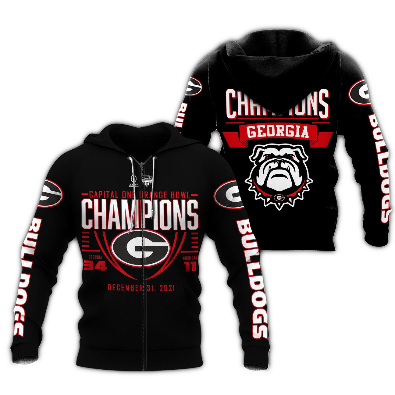 GEORGIA BULLDOGS CHAMPION Hoodies - v11