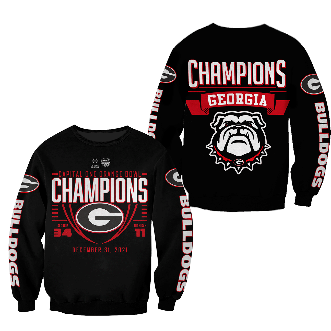 GEORGIA BULLDOGS CHAMPION Hoodies - v11