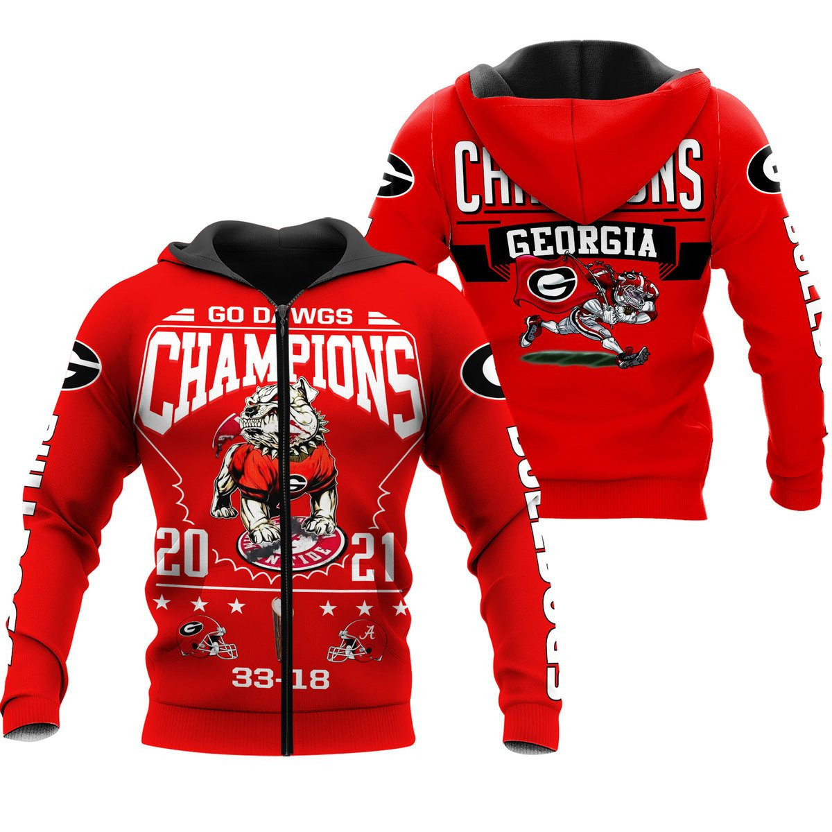 GEORGIA BULLDOGS CHAMPION Hoodies - v4