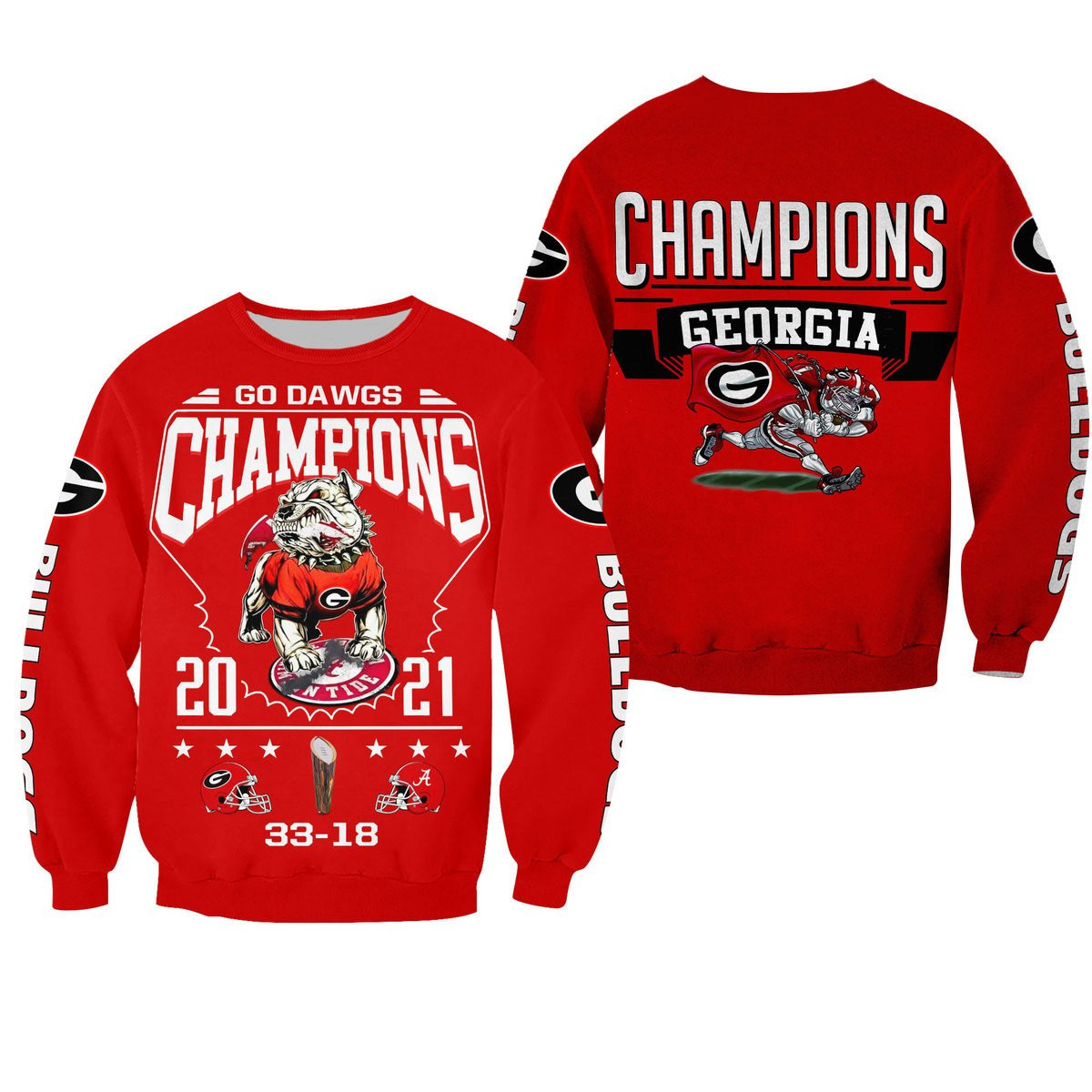 GEORGIA BULLDOGS CHAMPION Hoodies - v4