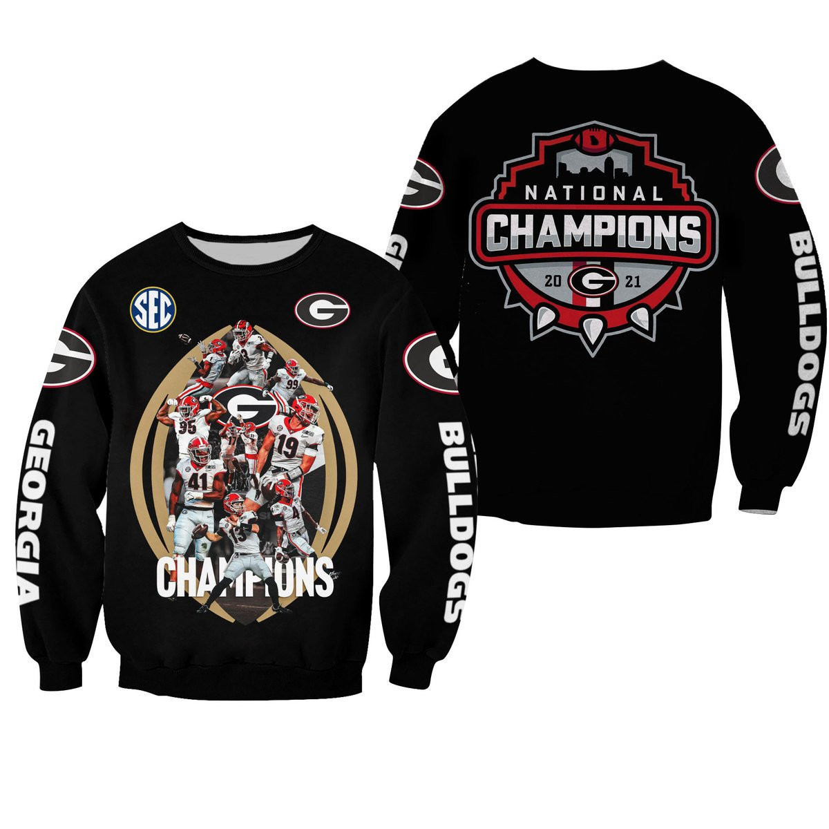 GEORGIA BULLDOGS CHAMPION Hoodies - v5
