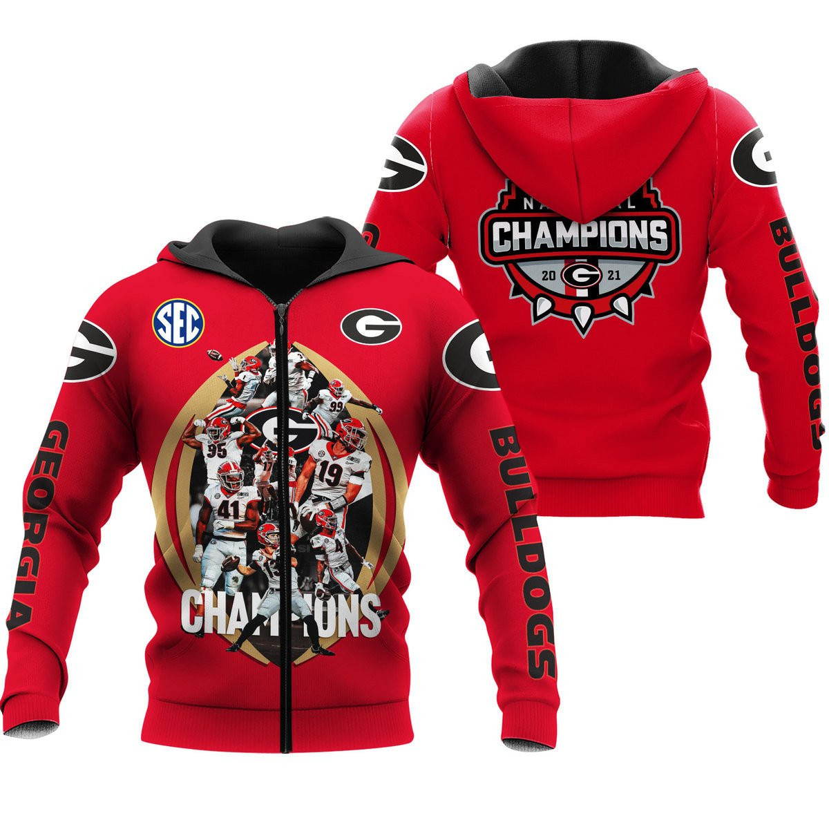 GEORGIA BULLDOGS CHAMPION Hoodies - v6