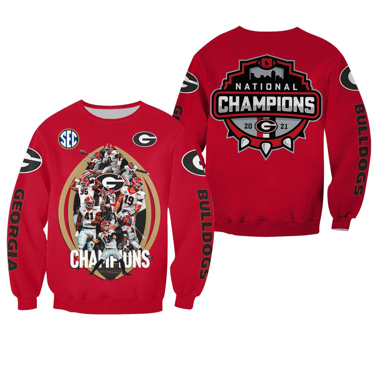 GEORGIA BULLDOGS CHAMPION Hoodies - v6