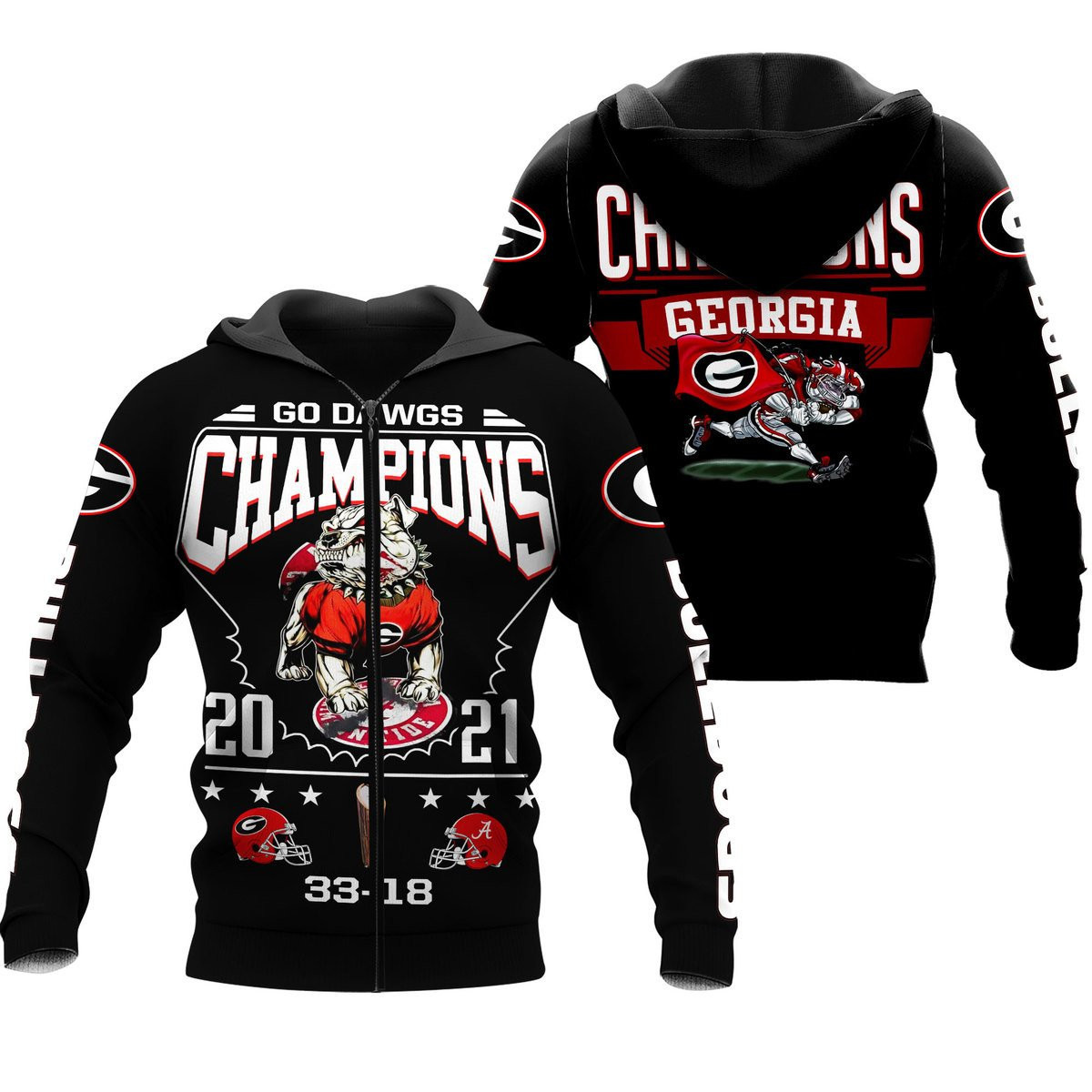 GEORGIA BULLDOGS CHAMPION Hoodies - v7