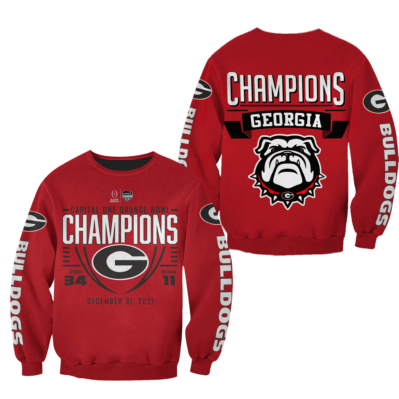 GEORGIA BULLDOGS CHAMPION Hoodies - v9