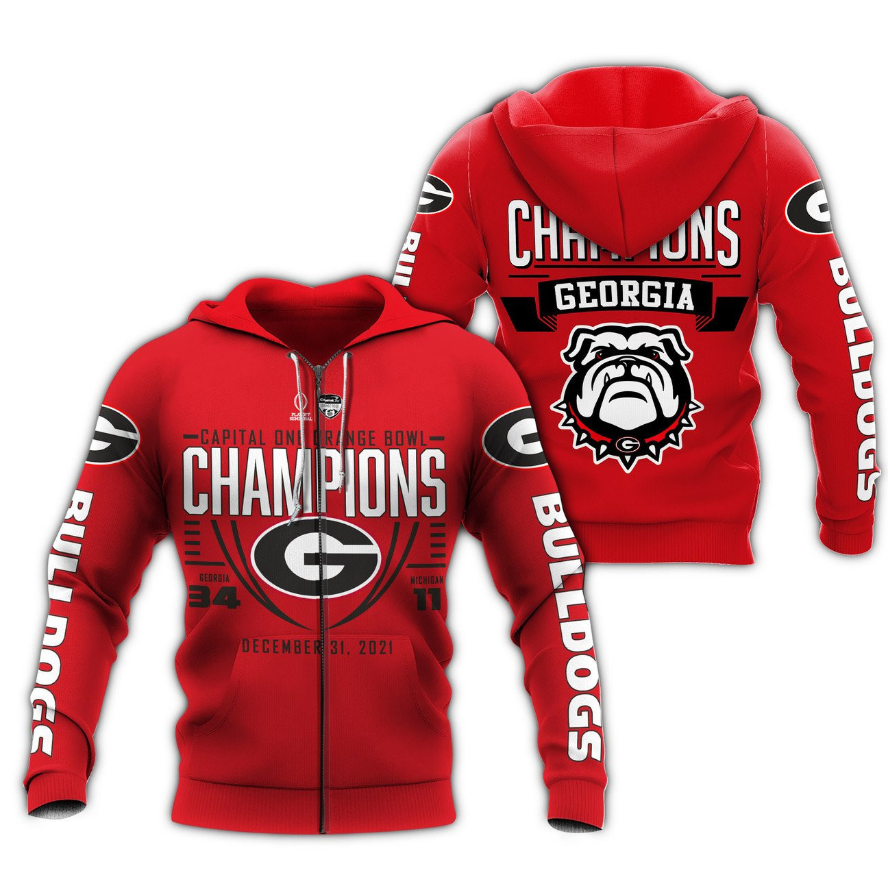 GEORGIA BULLDOGS CHAMPION Hoodies - v9