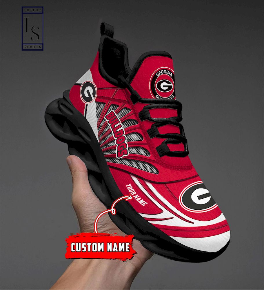 Georgia Bulldogs Custom Name Max Soul Shoes