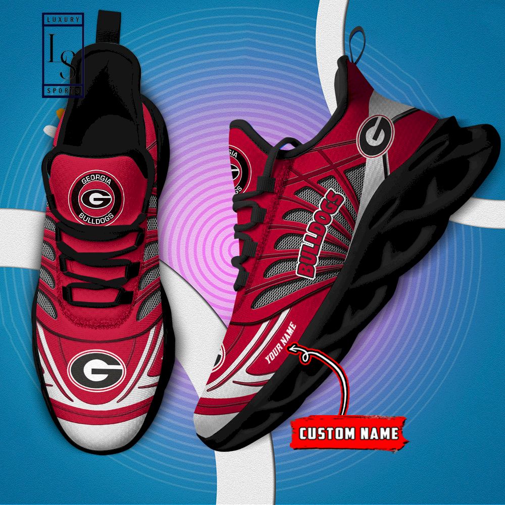 Georgia Bulldogs Custom Name Max Soul Shoes