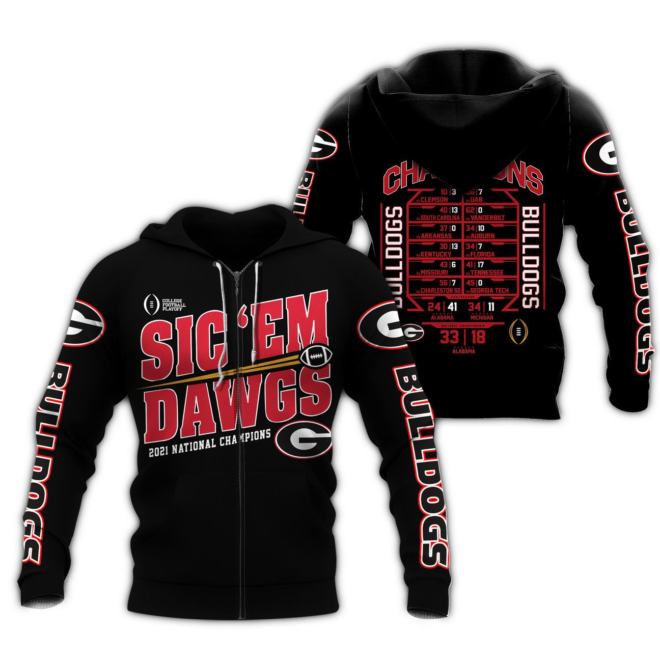 GEORGIA BULLDOGS Hoodies - v14