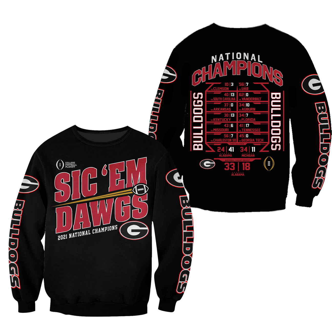 GEORGIA BULLDOGS Hoodies - v14