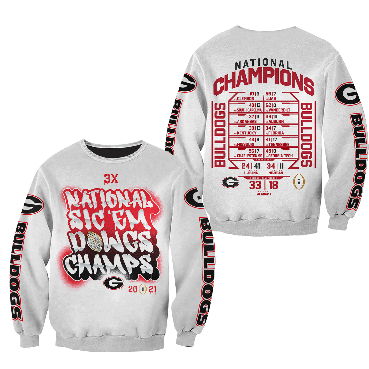 GEORGIA BULLDOGS Hoodies - v15