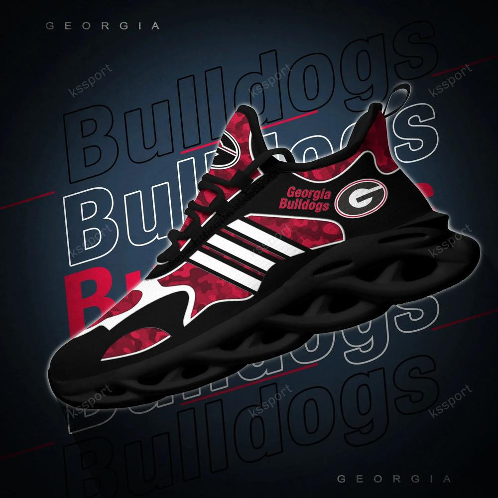 Georgia Bulldogs Max Soul Clunky, Camo Running Sneakers For Fan Ever