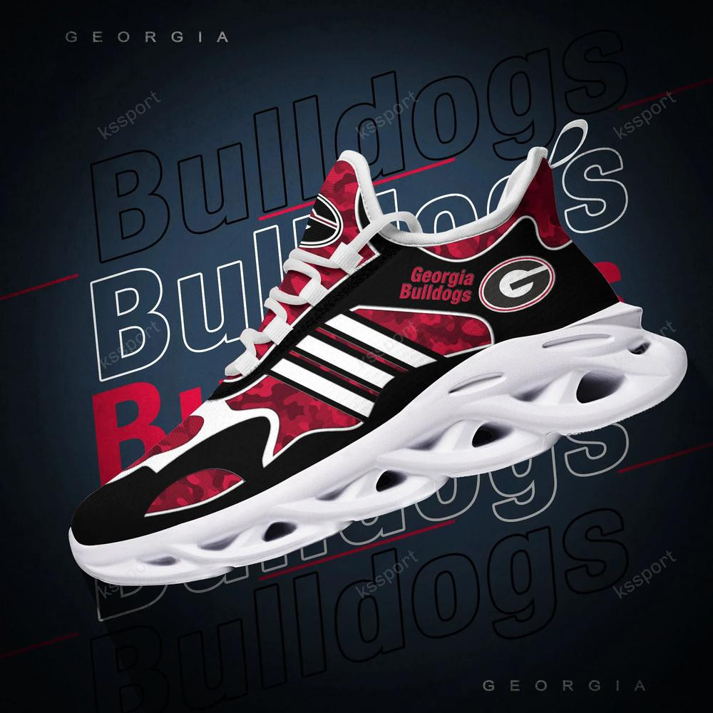 Georgia Bulldogs Max Soul Clunky, Camo Running Sneakers For Fan Ever