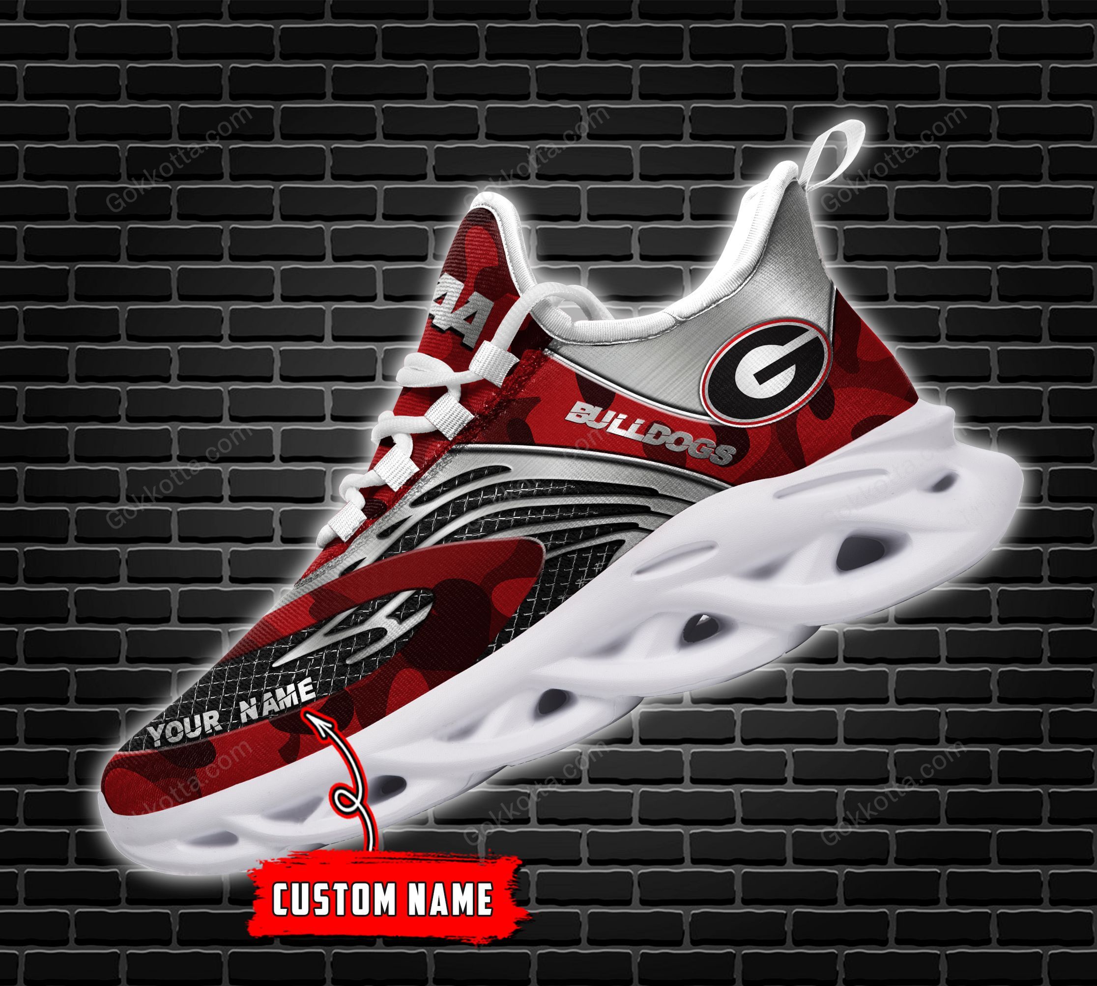 Georgia Bulldogs Personalized Max Soul Shoes THS21093007