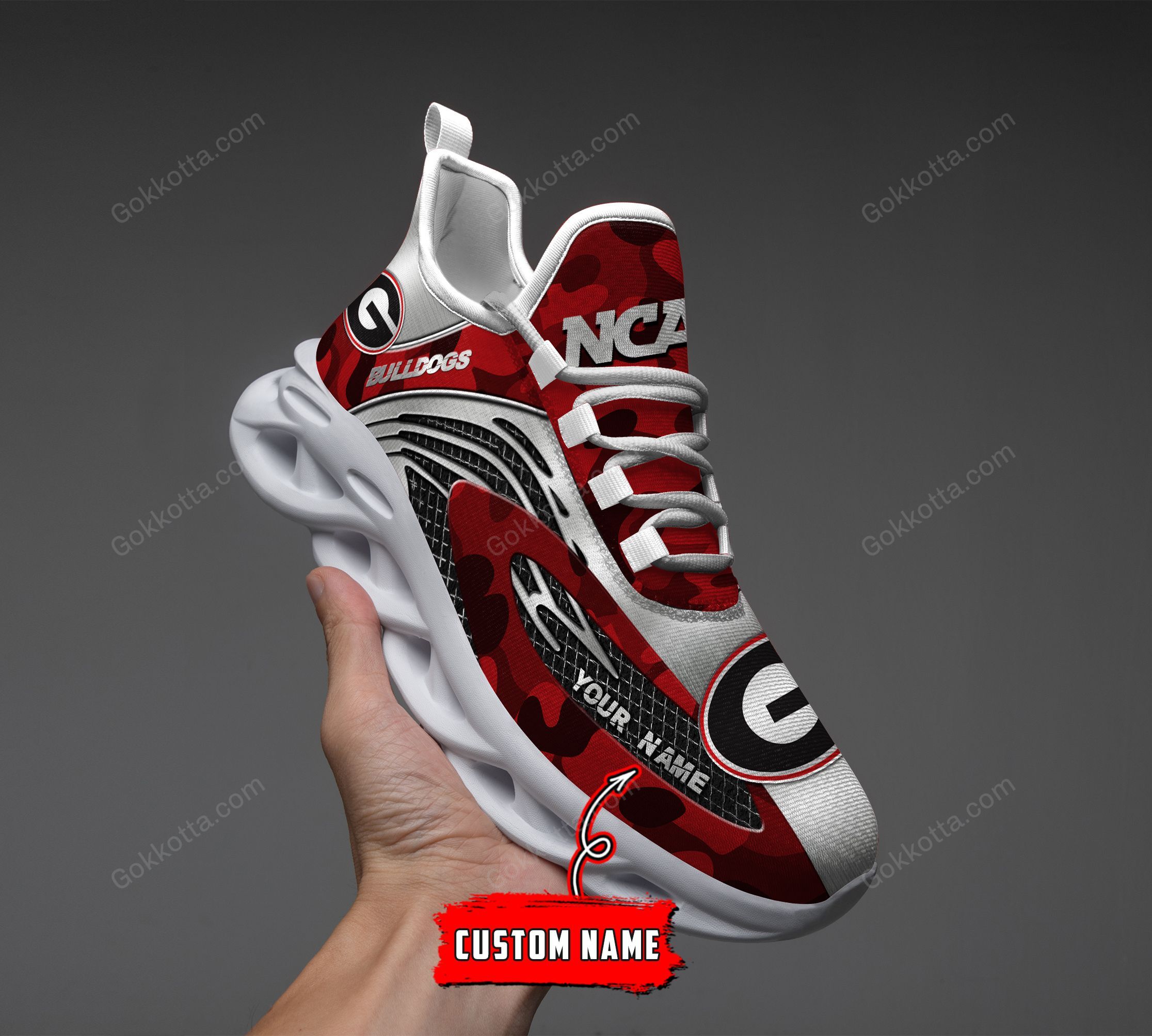 Georgia Bulldogs Personalized Max Soul Shoes THS21093007